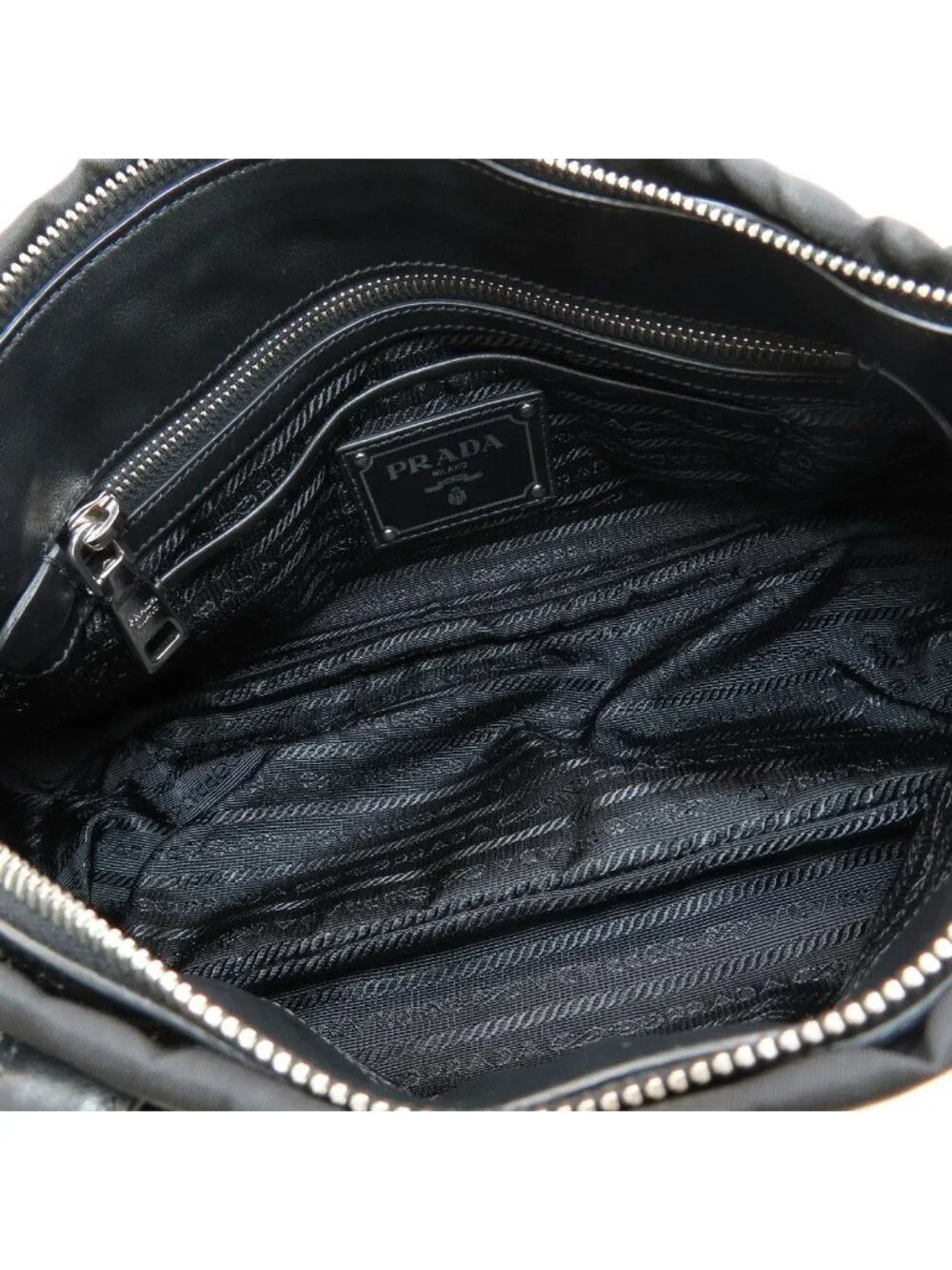 Prada Logo 2-Way Tote Nylon